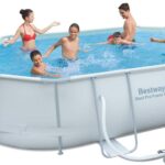 BESTWAY PISCINA OVALE C/TELAIO + POMPA 488X305X107 56448