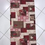 TAPPETO MOD.SURF FULL DIS.238 LOVE NODO SHABBY ROSSO MARRONE