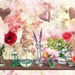 TAPPETO ANTISCIVOLO CUORI ED AMPOLLE 52X150