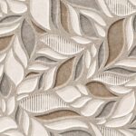 TAPPETO ANTISCIVOLO FOGLIE A RILIEVO 52X150