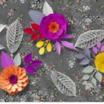 TAPPETO ANTISCIVOLO FIORI3D 52X400