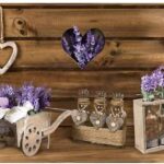 TAPPETO ANTISCIVOLO LAVANDA CUOR CARRETTO 52X200