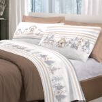 LENZUOLA MATRIMONIALE 100% FLANELLA GUFI BEIGE