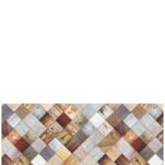 TAPPETO ANTISCIVOLO PARQUET A QUADRI 52X100