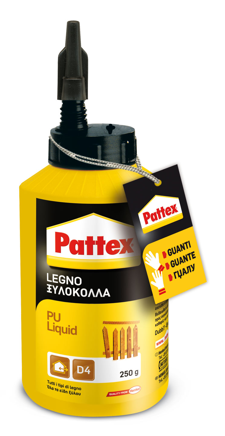 Image PATTEX LEGNO POLIURETANICA LIQUIDA 250 GR - immagine 1