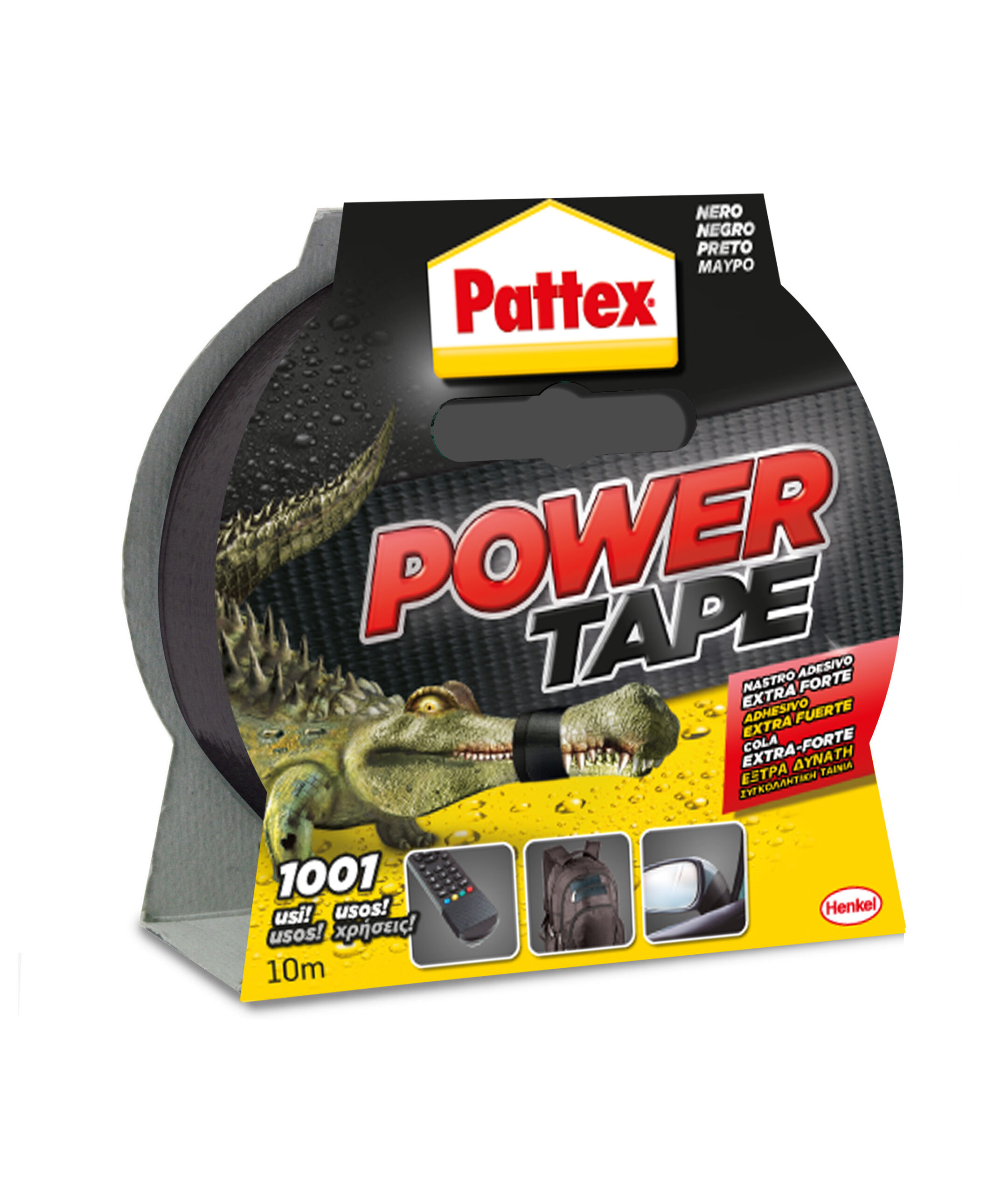 Image PATTEX POWER TAPE NERO 10 M - immagine 1