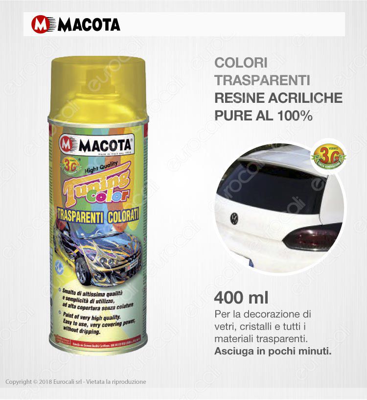 Image MACOTA MACDECO' TRASPARENTE GIALLO ML.400 - immagine 1