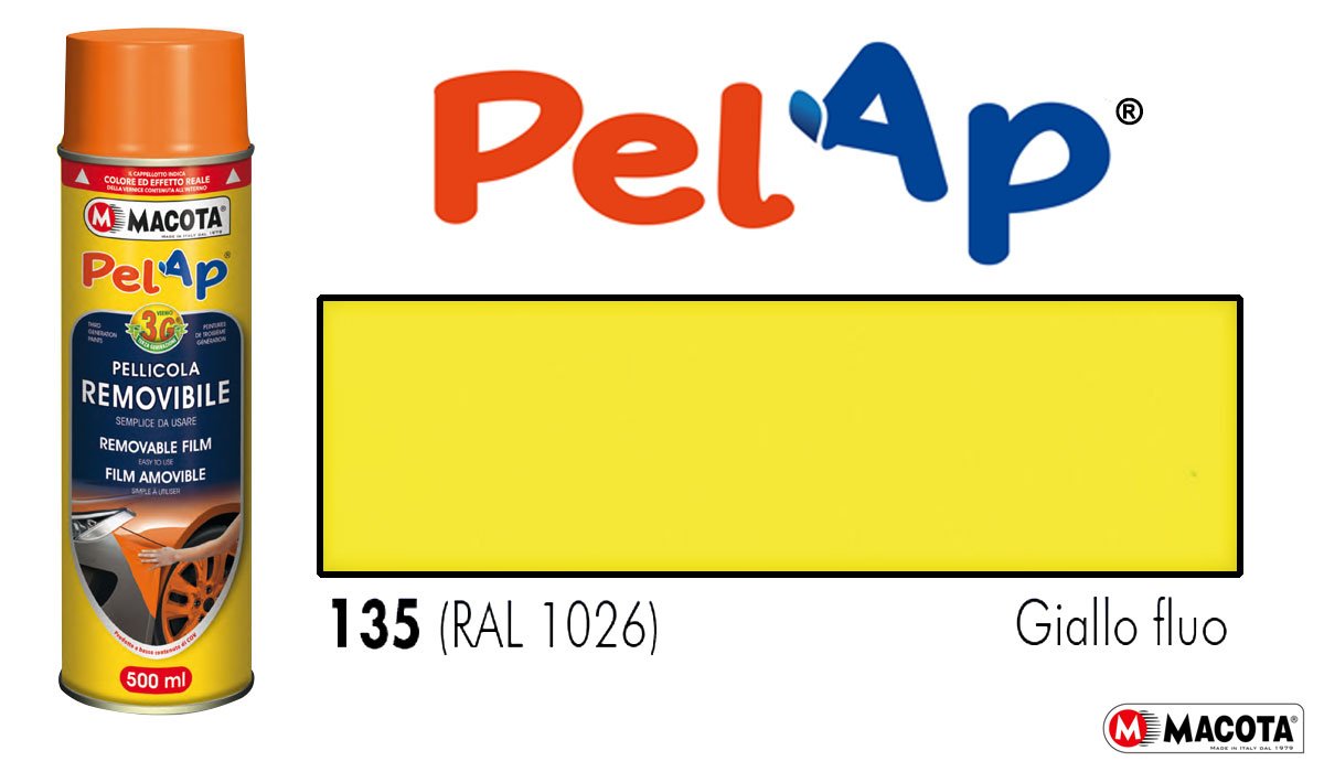 Image MACOTA PELAP FLUORESCENTE GIALLO RAL.1026 ML.500 - immagine 1