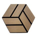 ARD PANNELLO ESAGONO MDF 300X260 TEAK